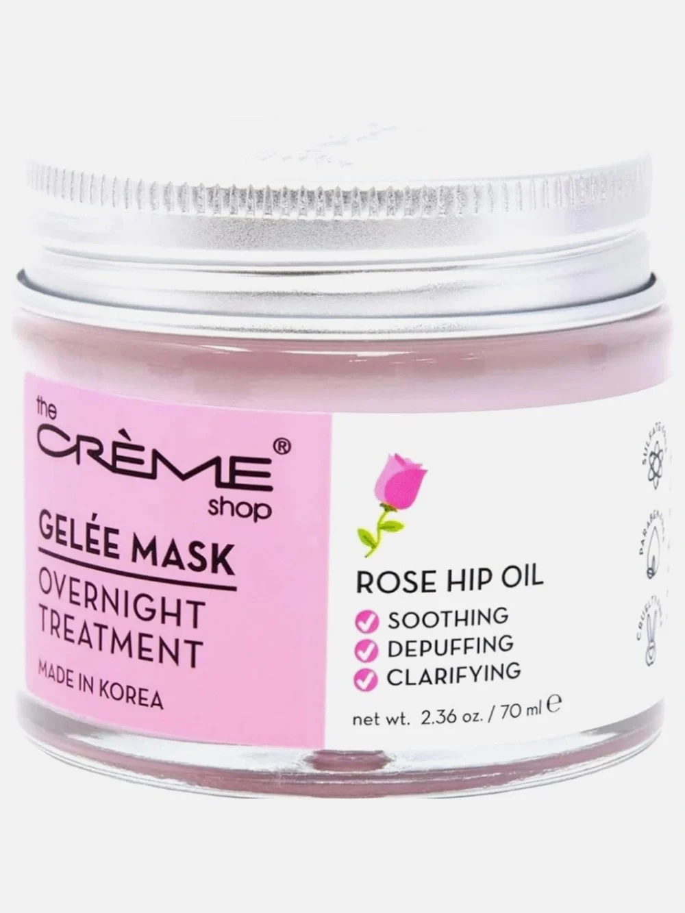 The Creme Shop Gelee Mask Overnight Treatment Rose Hip Oil